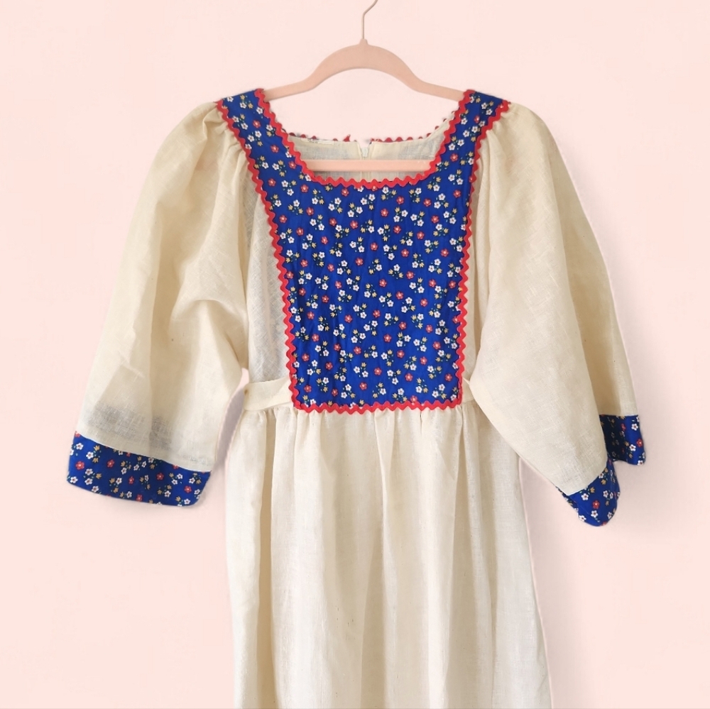 Vintage 70s Maxi Cottagecore Praire Dress - Picture 2 of 11